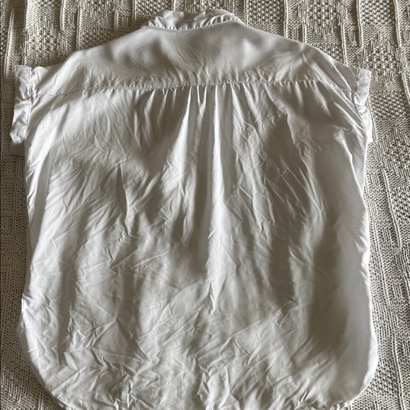 Quince Vintage Wash Tencel Camp Shirt White Sz S - Picture 11 of 12